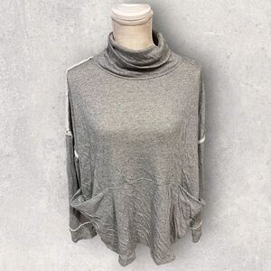 Free People | We the Free | Long Flight Pullover Sweatshirt Gray Size M